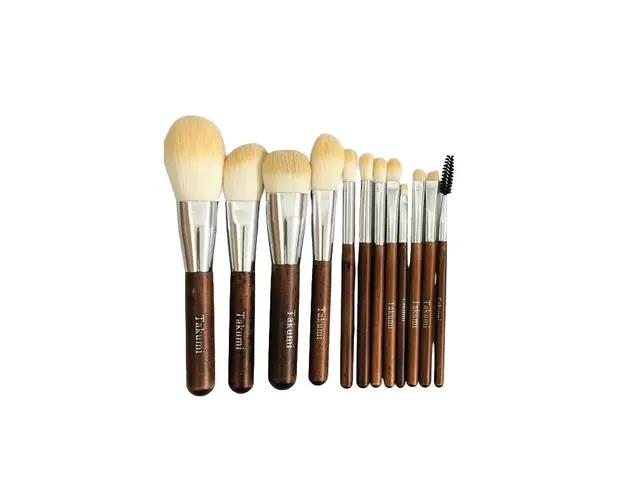 Set 12 Pensule Profesionale Pentru Machiaj Takumi