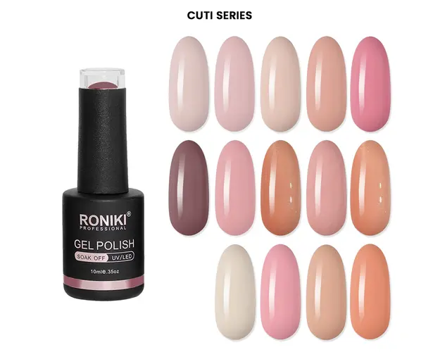 Set 14 Oje Semipermanente Roniki 10ml - Cuti Series