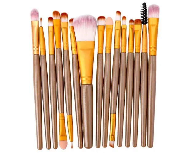 Set 20 Pensule Profesionale Pentru Machiaj, Crem - MB03