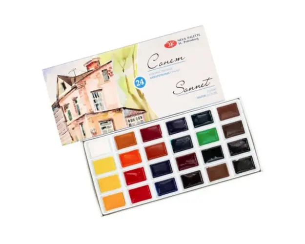 Set 24 Acuarele Rusesti Sonnet