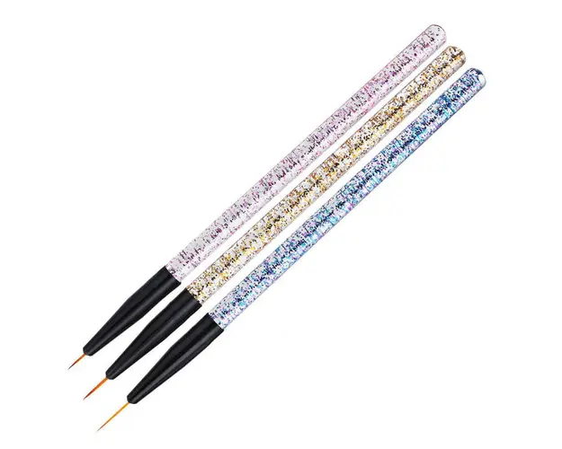 Set 3 Pensule Pictura Glitter