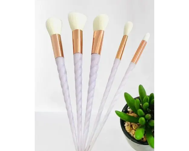 Set 5 Pensule Unicorn Mov Pentru Makeup