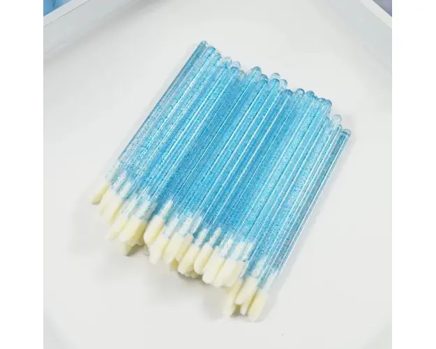 Set 50 Aplicatoare Ruj Unica folosinta Albastru