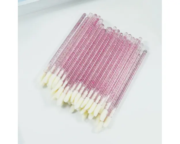 Set 50 Aplicatoare Ruj Unica folosinta Roz