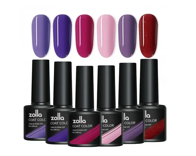 Set 6 Oje Semipermanente Zolla - Purple Series 8ml