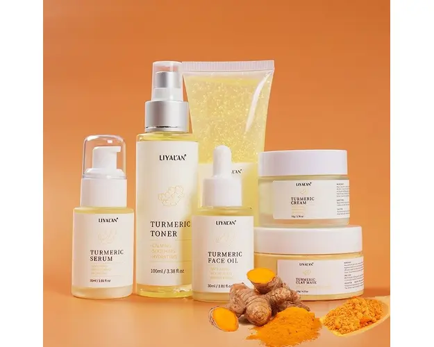 Set 6 Produse Organic Turmeric Pentru Fata