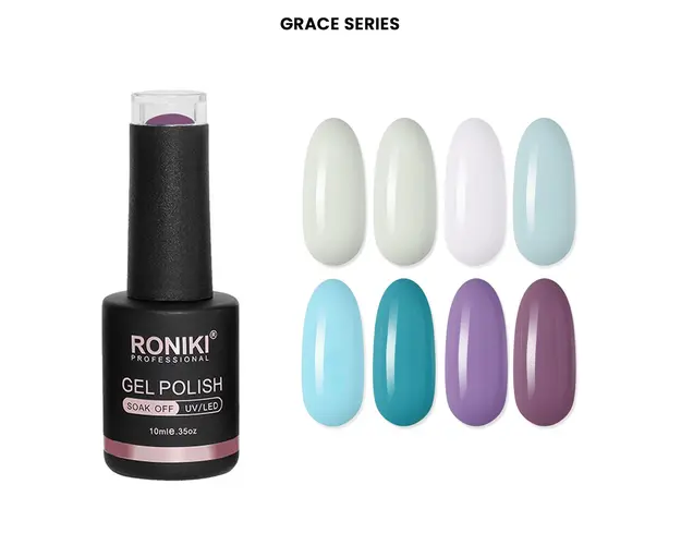 Set 8 Oje Semipermanente Roniki 10ml - Grace