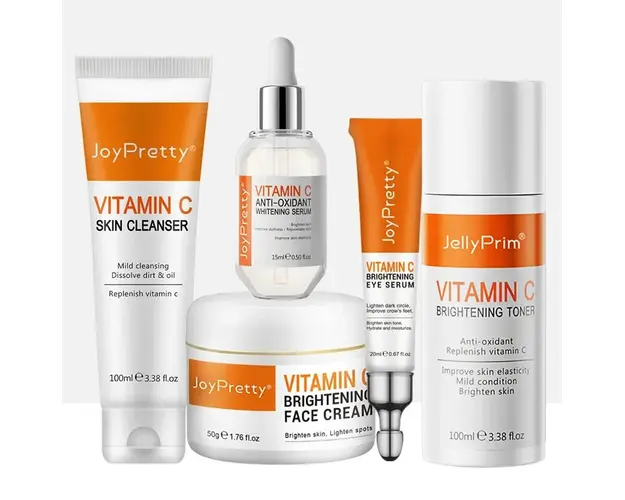 Set Cadou Ingrijire faciala completa 5 produse cu Vitamina C, Joy Pretty