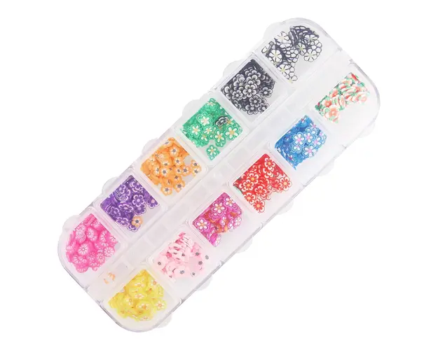 Set Decor Unghii,Nail Art, 12 Flori