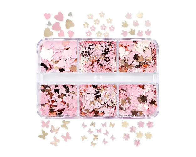 Set mix paiete roz holografic