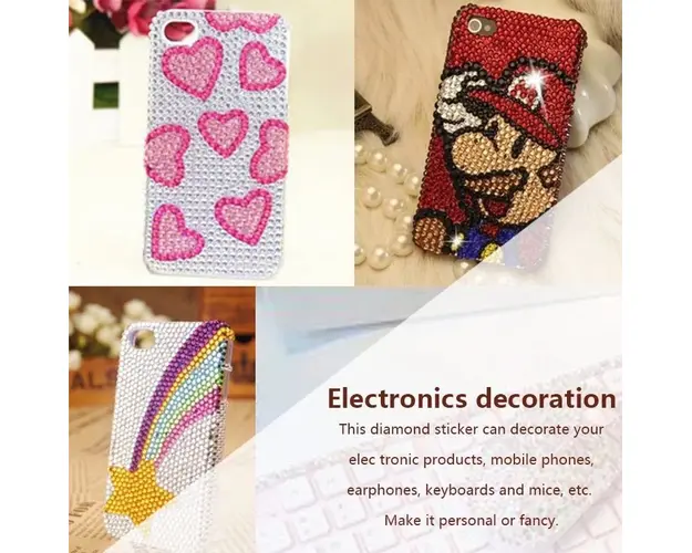 Set Sticker Cristale Autoadezive Diverse Marimi Bleu