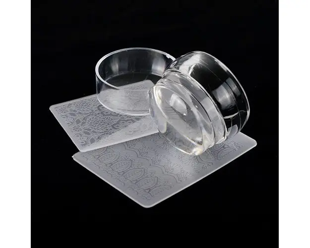 Stampila de Silicon Pentru Manichiura Oval Clear