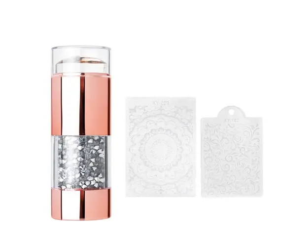 Stampila Dubla Cristale - Silver