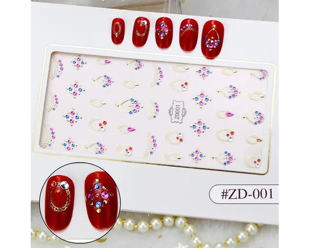 Sticker 3D Manichiura Nail Art Cristal ZD001