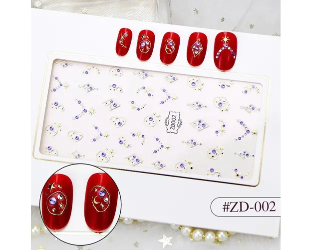 Sticker 3D Manichiura Nail Art Cristal ZD002