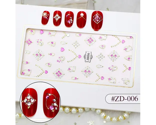 Sticker 3D Manichiura Nail Art Cristal ZD006