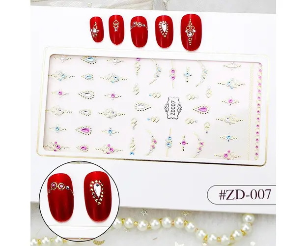 Sticker 3D Manichiura Nail Art Cristal ZD007