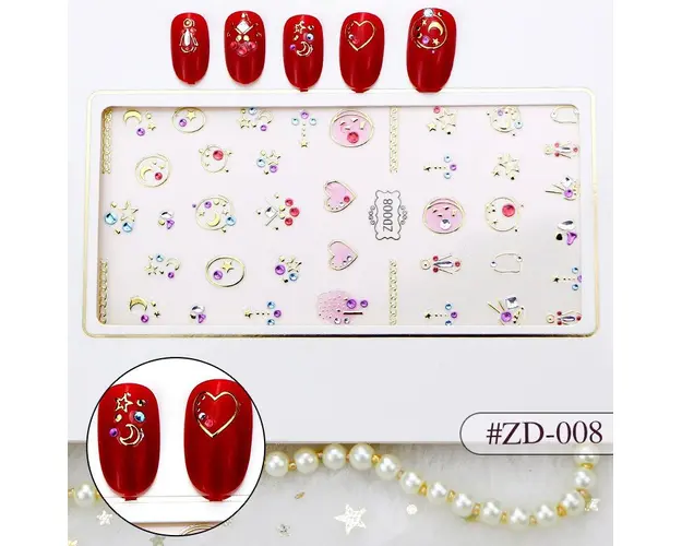 Sticker 3D Manichiura Nail Art Cristal ZD008