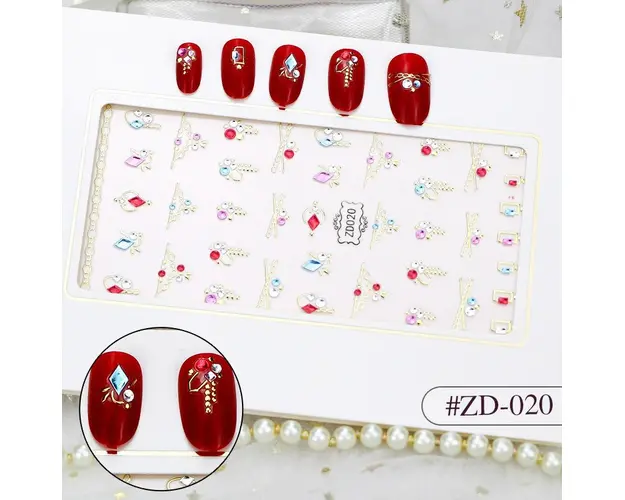Sticker 3D Manichiura Nail Art Cristal ZD020