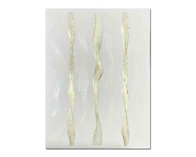Sticker decor unghii autoadeziv CB 090 Gold-White