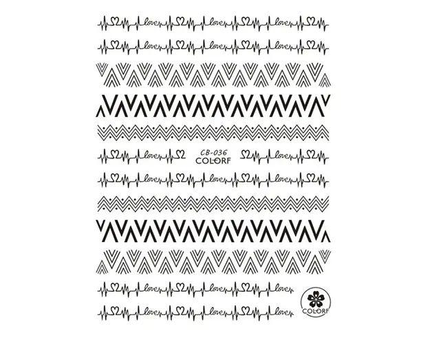 Sticker Unghii Black - CB036