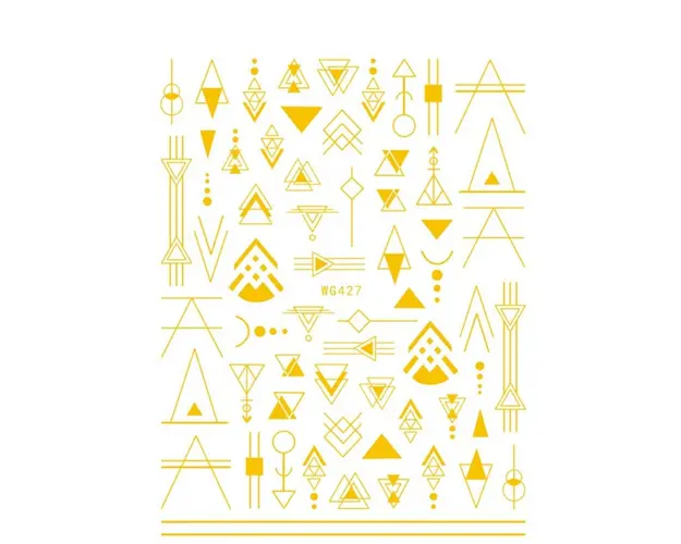 Sticker Unghii Gold - WG427