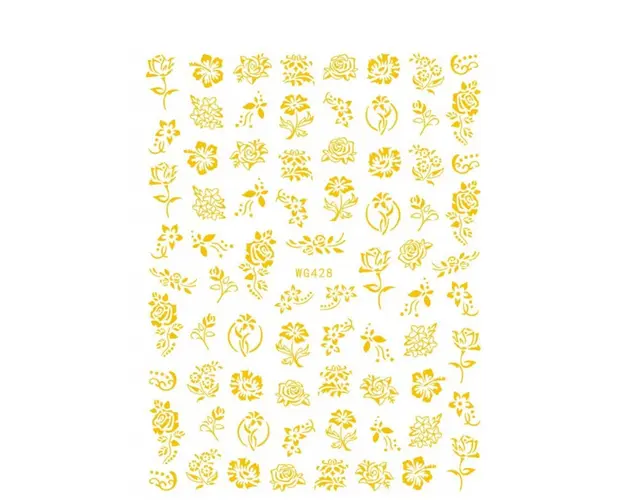 Stickere Unghii Gold - WG428