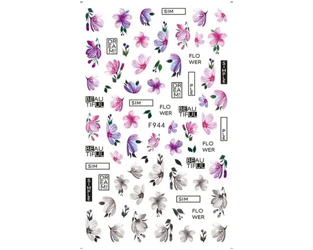 Sticker Unghii Manichiura F944