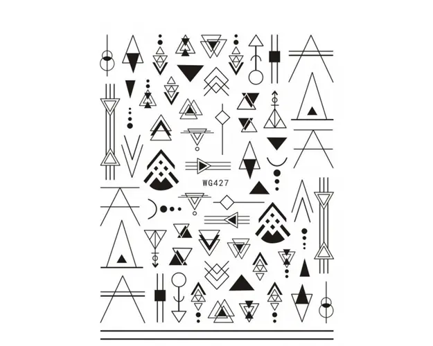 Sticker Unghii Negru - WG427