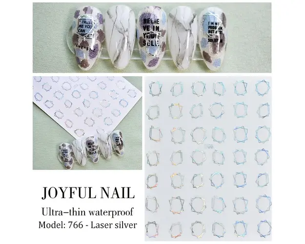 STICKER UNGHII - Silver JO 766