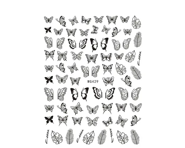 Sticker Unghii - WG429 Black