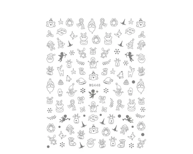 Sticker Unghii - WG448 Silver