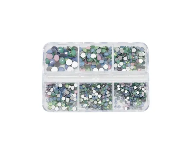 Strasuri unghii diverse marimi, multi-colored