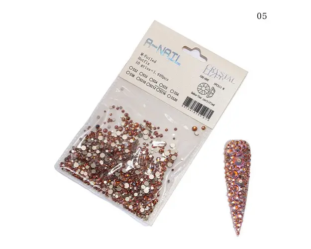 Strasuri Unghii Diverse marimi Nail Art - 1440 Bucati - 05