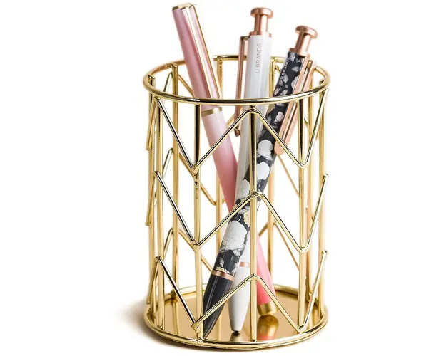 Suport pensule manichiura Gold