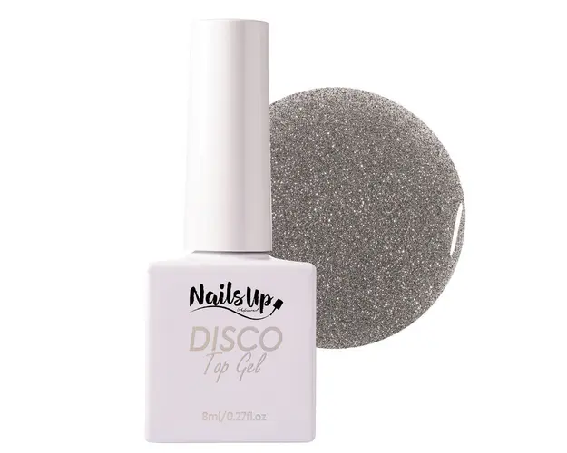 Top Coat Disco Silver NailsUp 8ml