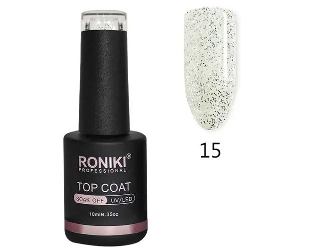 Top Coat Pearl Roniki 10ml Cod 15
