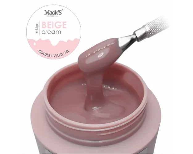 Gel Constructie Beige Cream 15ml Macks - BC-MKS - Everin.ro
