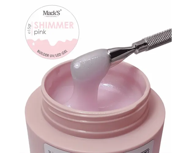 Gel Constructie Shimmer Pink 15ml Macks - SHP15-MKS - Everin.ro