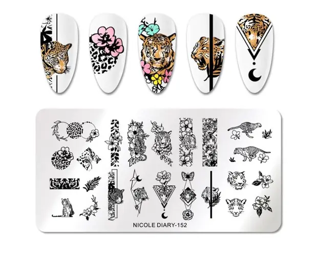 Matrita metalica pentru decor unghii ND-152 - ND-152 - Everin.ro