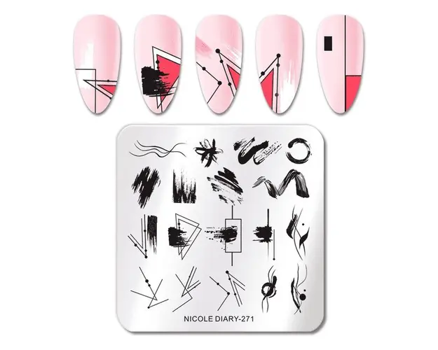 Matrita metalica pentru decor unghii ND-271 - ND-271 - Everin.ro