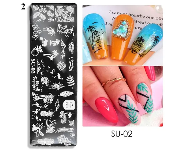 Matrita de unghii pentru stampila summer trends SU-02 - SU-02 - Everin.ro