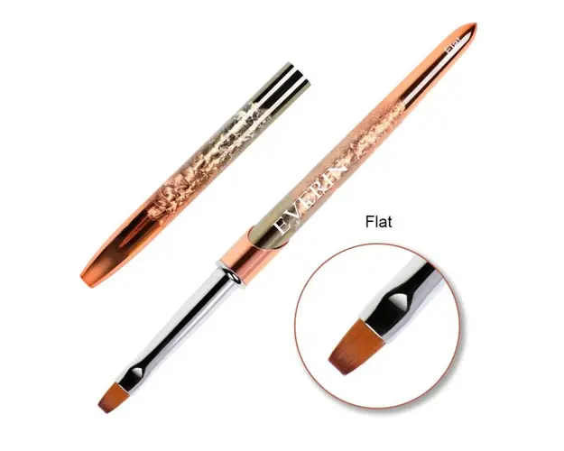 Pensula pentru gel varf drept nr.6 Everin LLP-6 - LLP-6 - Everin.ro