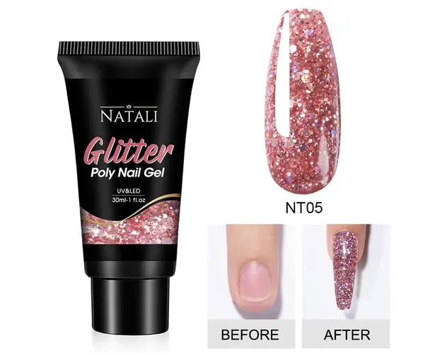 Polygel Glitter Natali NT05 30gr - NT01 - Everin
