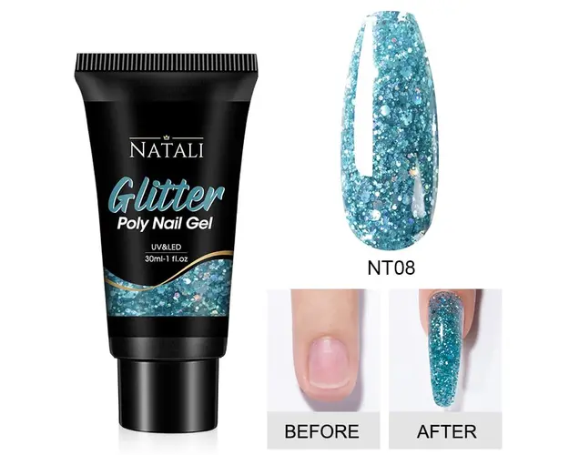 Polygel Glitter Natali NT08 30gr - NT01 - Everin
