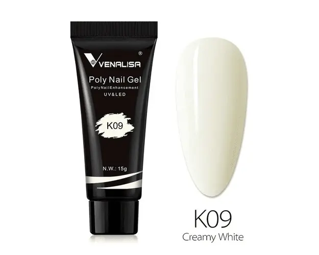 Polygel Venalisa 15ml- K09 Creamy White - K09 - Everin.ro