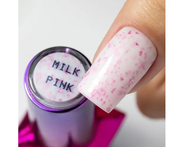 Rubber Base Molly Lac Flakes 10gr Milk Pink Hema Free - Everin