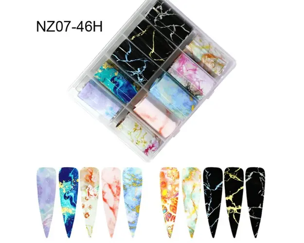 Set 10 folii de transfer Galaxy 100x4cm. NZ07-46H - NZ07-46H - Everin.ro