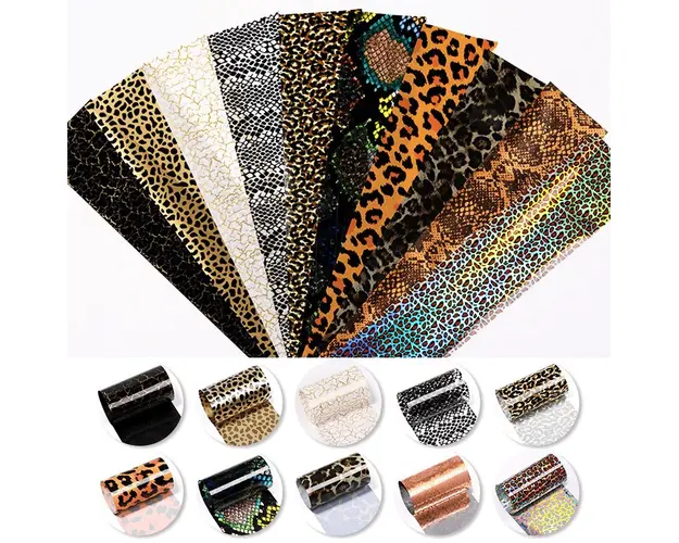 Set 10 folii de transfer 20x4cm. FT-KP32 - FT-KP32 - Everin.ro