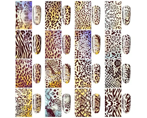 Set 16 folii de transfer 20x4cm. FT-16PR - FT-16PR - Everin.ro